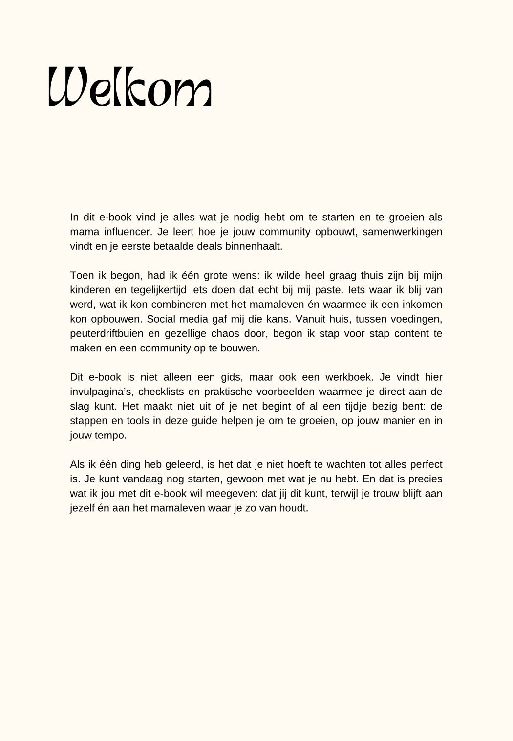 Mama Influencer Werkboek, Bouw je Community & Verdien Online